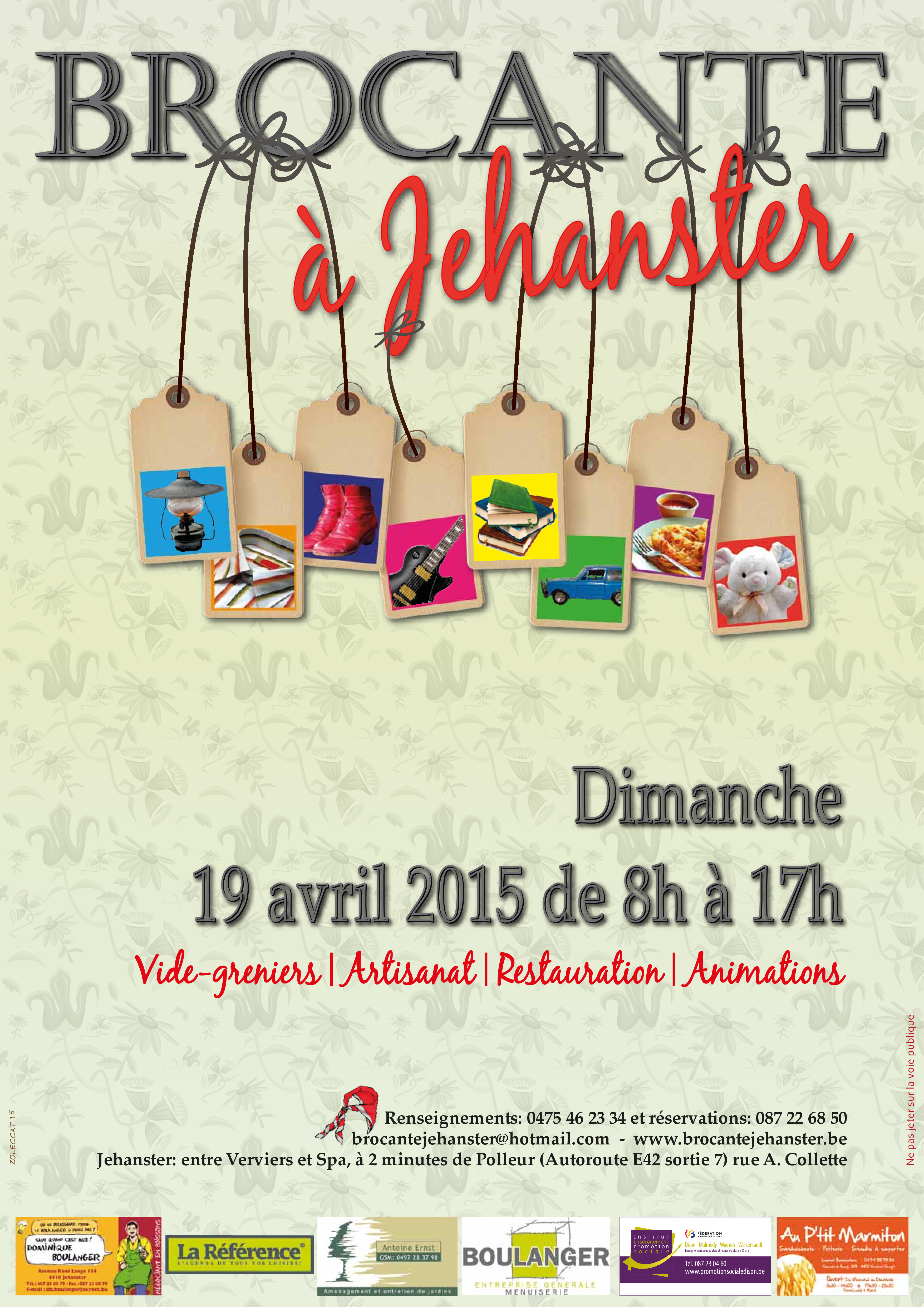 affiche brocante 2015